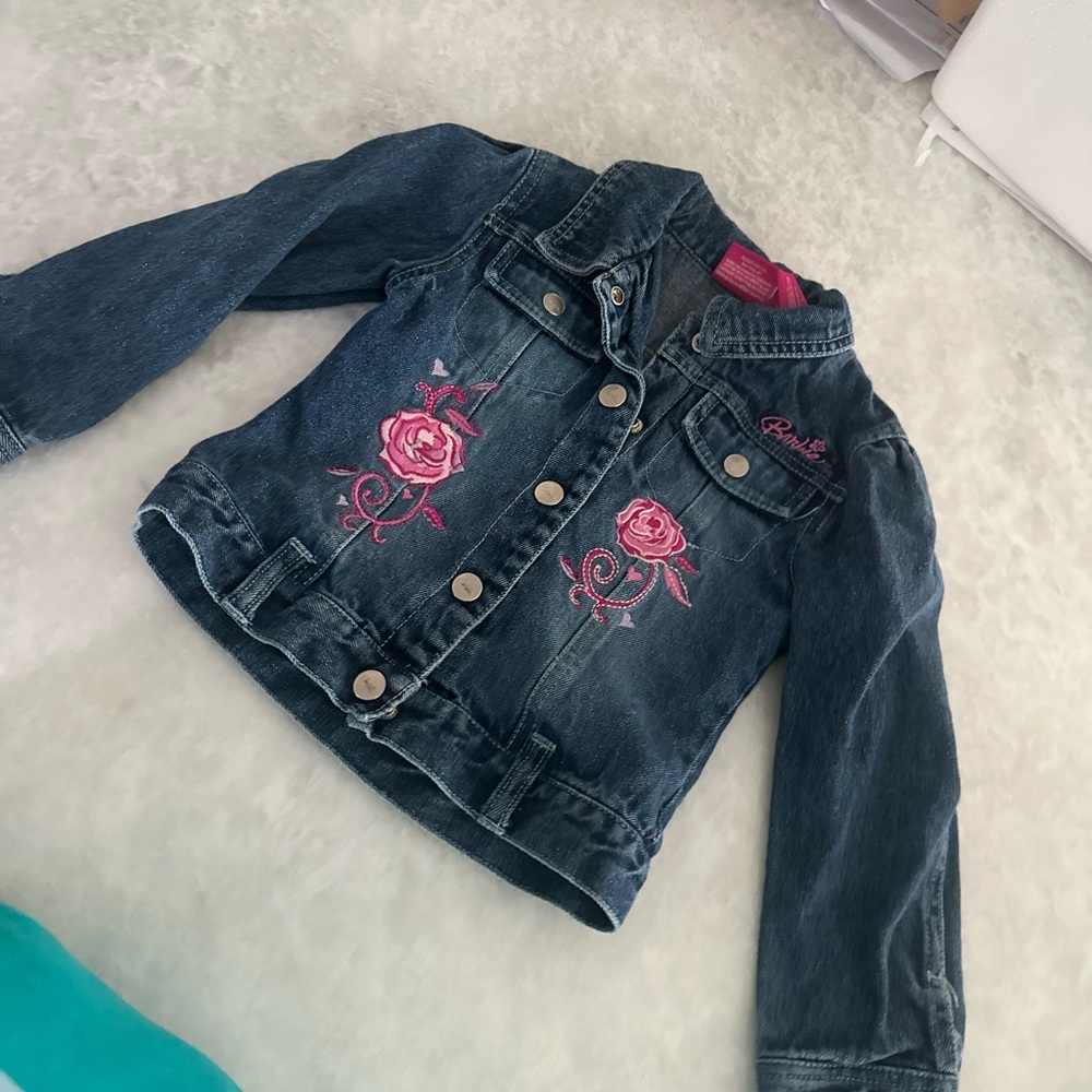 Y2K Barbie Girls Jean Jacket size 5